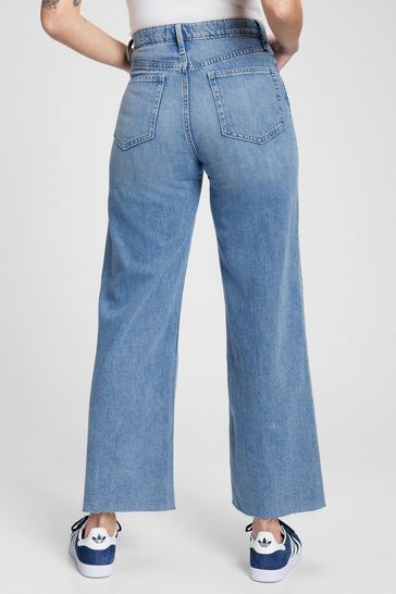High rise wide leg jeans deals gap