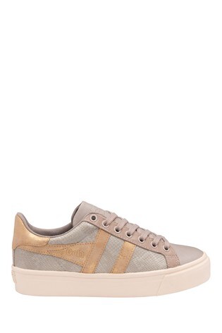Gola Grey Orchid II Lizard Lace Up Trainers