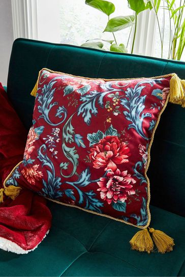 Joe Browns Baroque Floral Tassel Cushion