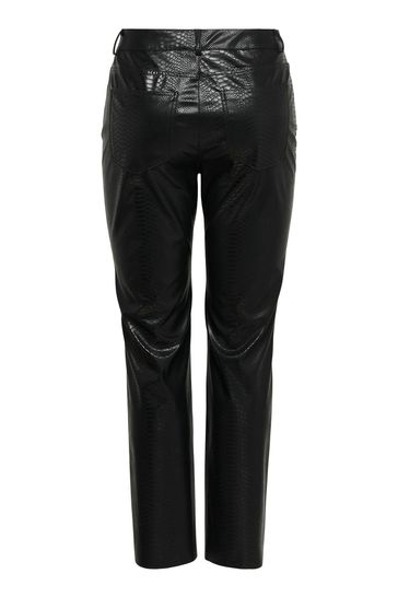 Vero moda clearance faux leather trousers
