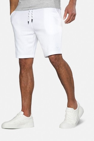 Threadbare White Bergamot Sweat Shorts