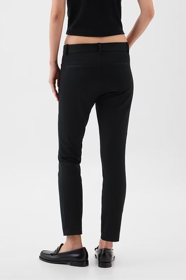 Black skinny clearance work trousers