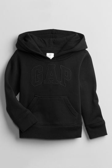 Gap Black Logo Hoodie (Newborn - 5yrs)