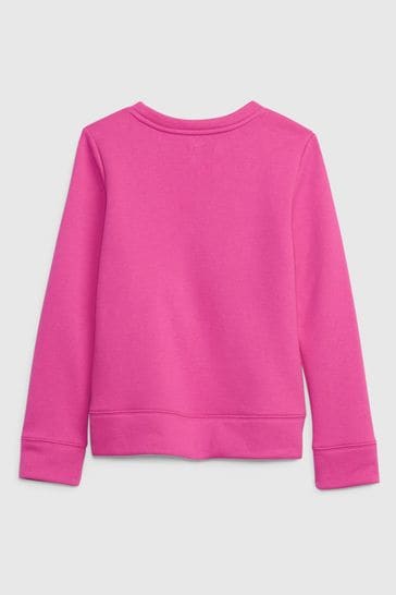 Gap Neon Pink Logo Crewneck Sweatshirt