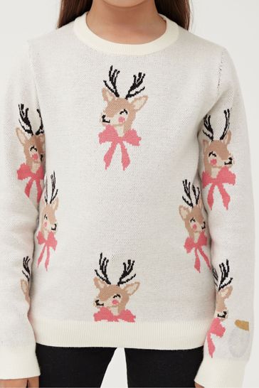 Cream xmas jumper new arrivals