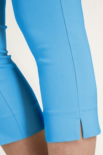 Roman Blue Cropped Stretch Trouser