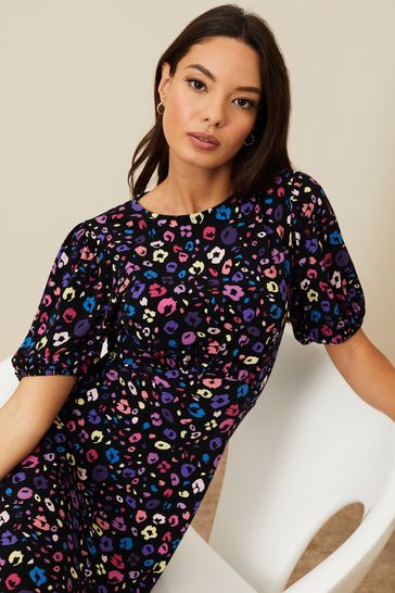 Bright leopard print dress online