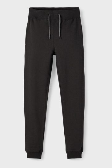 Black cotton sweatpants best sale