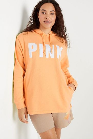 Buy Victoria s Secret PINK Light Orange Fleece Hoodie from Next Ireland