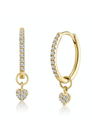 Diamond shop encrusted hoops