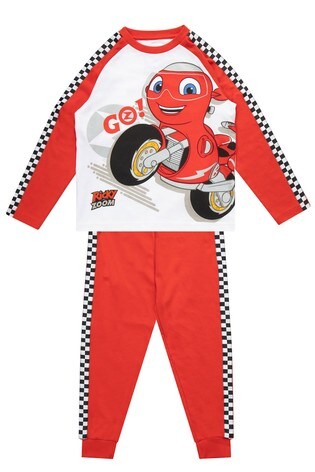 Disney Cars Pyjamas Kids Lightning McQueen Full Length Racing Driver Dress Up Pjs Set Nightwear 