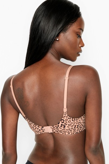 Buy Victoria's Secret Nude Leopard Smooth Non Wired Push Up Bra from Next  Malta