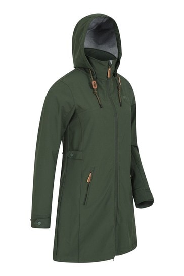 women's longline softshell jacket