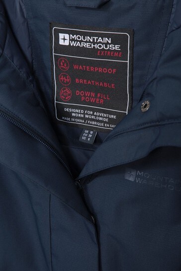 Buy Mountain Warehouse Blue Polar Hybrid Womens Long Down Jacket