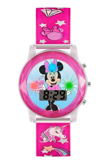 Peers Hardy Pink Minnie Mouse Kids Plastic Strap Dial Watch