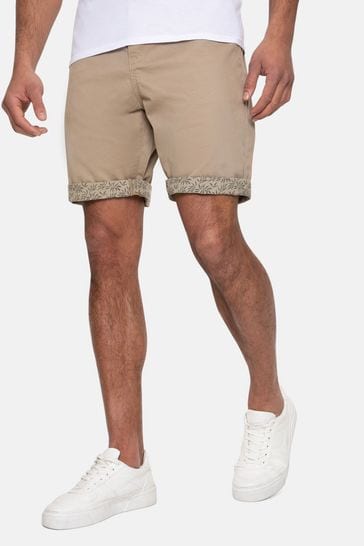Threadbare Stone Del Mar Cotton Chino Shorts