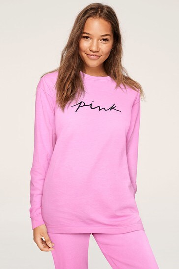 Secret PINK Long Sleeve Campus Tee