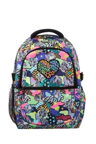 Smiggle Pink Animal Galaxy Attach Backpack