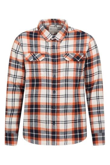 Mountain Warehouse Yellow Trace Mens Flannel Long Sleeve Shirt