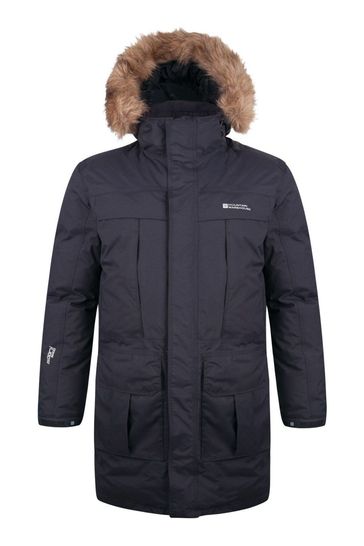 Mountain Warehouse Grey Antarctic Extreme Waterproof Mens Down Jacket
