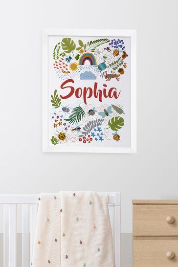Personalised Children's Out in Nature Framed Print by Treat Republic