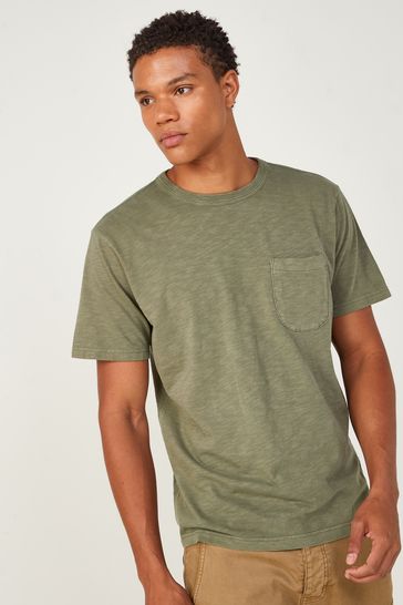 Buy Gap Green Classic Fit Pocket T Shirt from Next Luxembourg