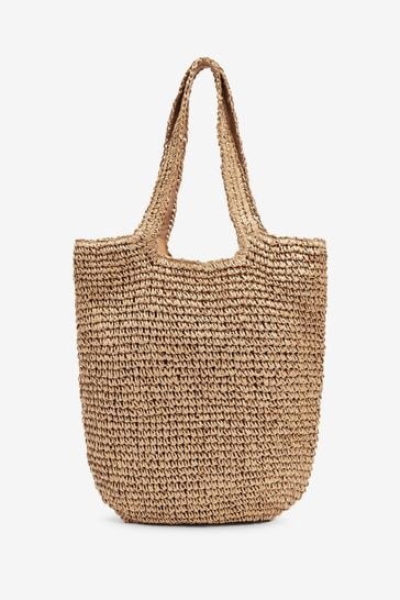 Buy Natural Paper Straw Shoulder Bag from Next Luxembourg