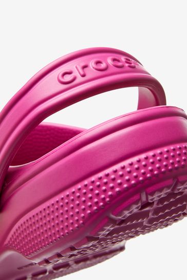 Pink and hotsell purple crocs