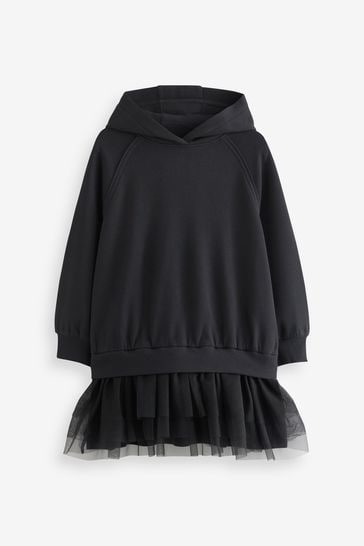 Mesh hoodie dress hot sale