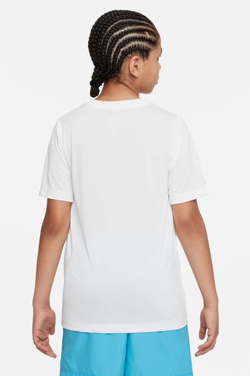 Plain white dri fit shirt top