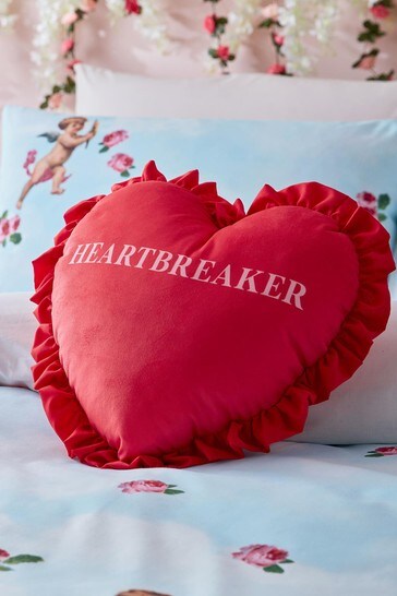 Skinnydip Red Heartbreaker Cushion