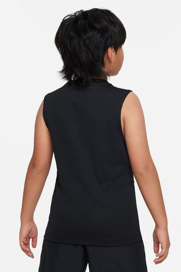 Buy Nike Black Dri FIT Multi Sleeveless Training Top from Next