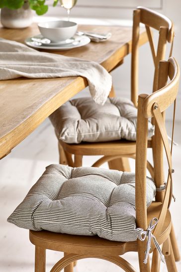 Bronx Stripe Bronx Stripe Kitchen Set of 2 Seat Cushions Seat Cushions