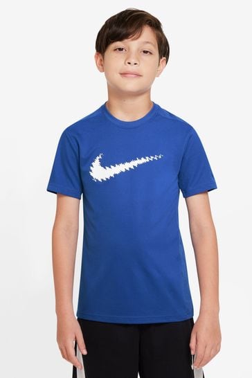 Blue nike sales shirt boys