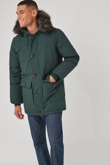Superdry Green New Rookie Down Parka