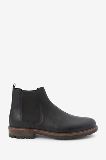 Next black leather boots cheap