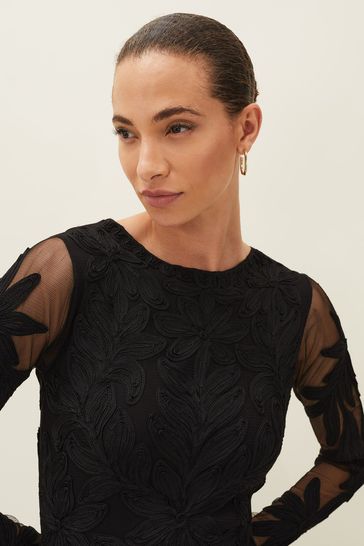 Phase eight shop black lace dress