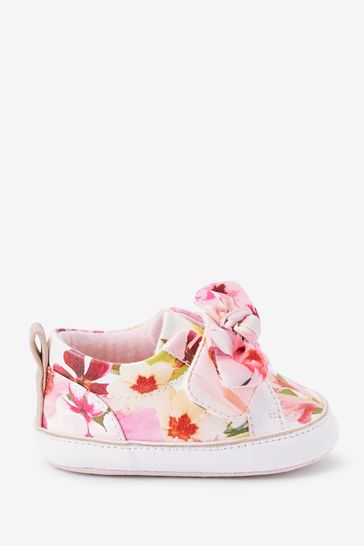 Baker by Ted Baker White Floral Trainer Padders