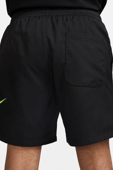 Black on shop black nike shorts