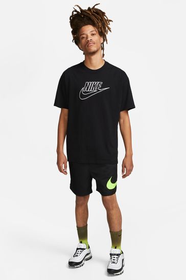 Buy Nike Black Repeat Woven Shorts from Next Luxembourg