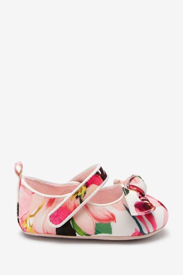 Baker by Ted Baker White Floral Mary Jane Padders