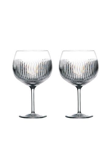 Waterford Set of 2 Clear Gin Journeys Balloon Glasses