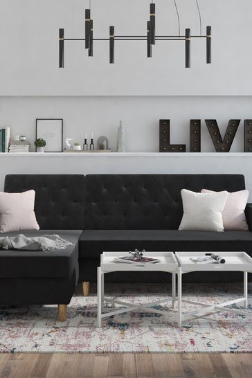White velvet sectional shop sofa