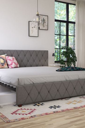 Elizabeth tufted shop storage bed