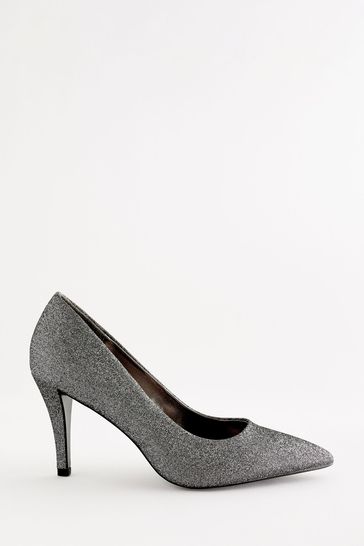 Pewter mid outlet heel shoes