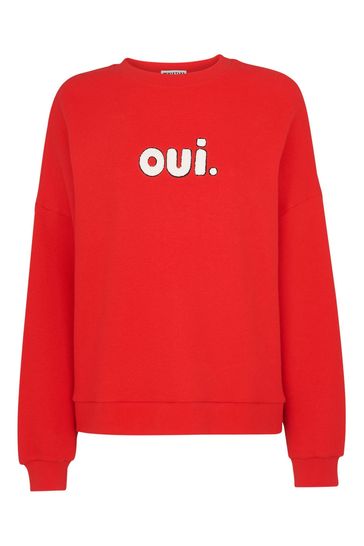 Whistles red sweatshirt sale
