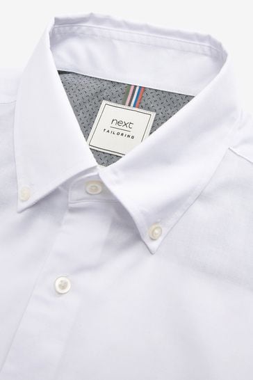 White button store down polo shirt