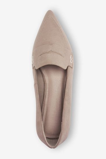 Tan pointed loafers discount