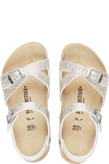 Birkenstock cosmic sparkle shop white