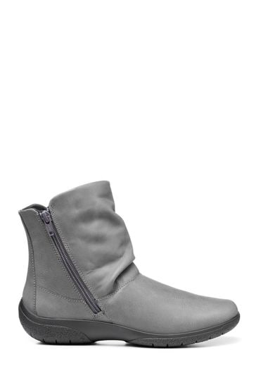 Buy Hotter Grey Whisper Extra Wide Fit Zip Ankle Boots from Next